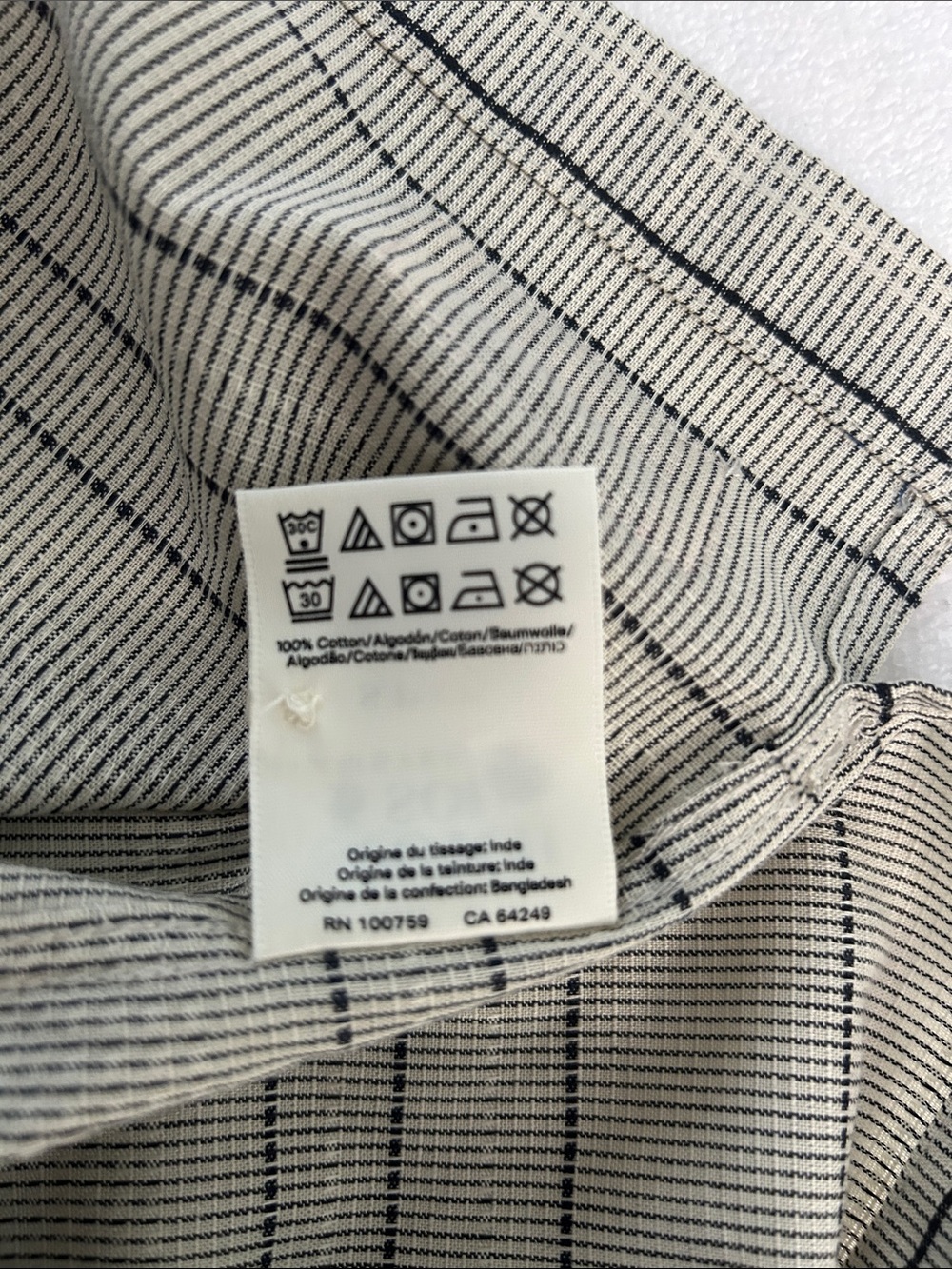 Scotch & Soda Small Shirt Vertical 
Texture Camp Shirt in White Asparagus NWT - Picture 8 of 11